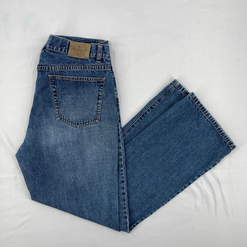 Vintage Calvin Klein Women's Bootcut Jeans High Rise 10 M Capsule Timeless Faded